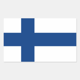 Pegatina Rectangular Bandera de Finlandia