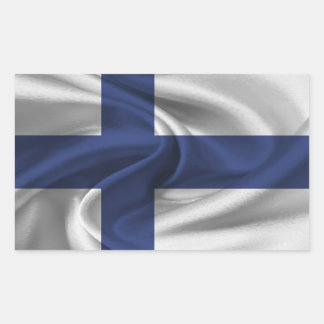 Pegatina Rectangular Bandera de Finlandia