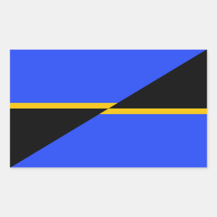 Pegatina Rectangular Bandera de Folsom, California