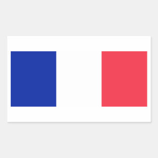 Pegatina Rectangular Bandera de Francia