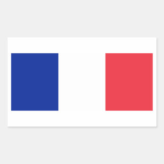 Pegatina Rectangular Bandera de Francia