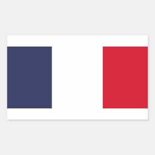 Pegatina Rectangular Bandera de Francia