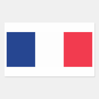 Pegatina Rectangular Bandera de Francia