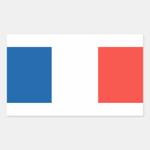 Pegatina Rectangular Bandera de Francia