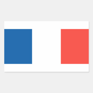 Pegatina Rectangular Bandera de Francia