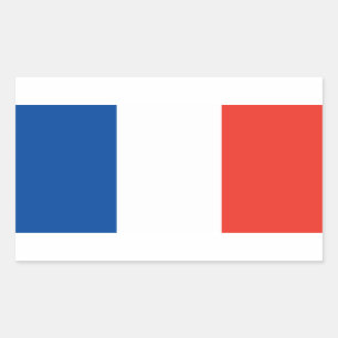 Pegatina Rectangular Bandera de Francia