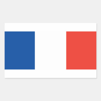 Pegatina Rectangular Bandera de Francia