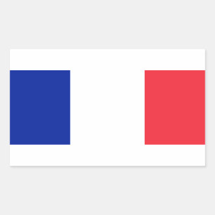 Pegatina Rectangular Bandera de Francia