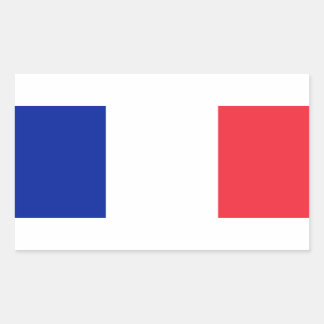 Pegatina Rectangular Bandera de Francia