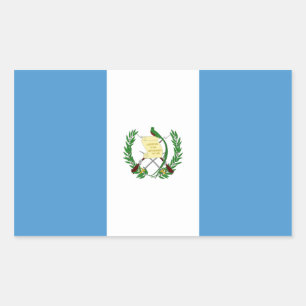 Pegatina Rectangular Bandera de Guatemala/Guatemala