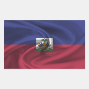 Pegatina Rectangular Bandera de Haití