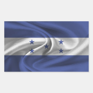 Pegatina Rectangular Bandera de Honduras