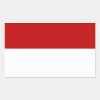 Pegatina Rectangular Bandera de Indonesia