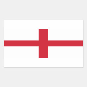 Pegatina Rectangular Bandera de Inglaterra