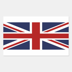 Pegatina Rectangular Bandera de Inglaterra 3