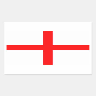Pegatina Rectangular Bandera de Inglaterra de San Jorge