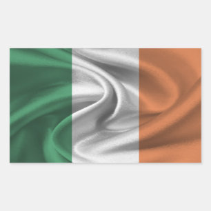 Pegatina Rectangular Bandera de Irlanda