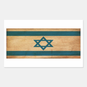 Pegatina Rectangular Bandera de Israel