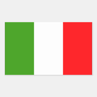 Pegatina Rectangular Bandera de Italia