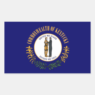 Pegatina Rectangular Bandera de Kentucky
