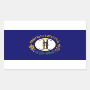 Pegatina Rectangular Bandera de Kentucky