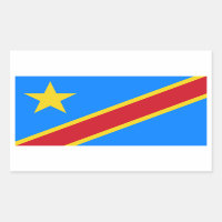 Bandera de Kinshasa Congo/Congo. República Democrá