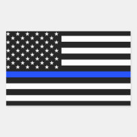 Bandera de la policía de la delgada línea azul