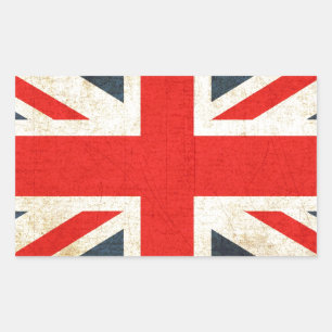 Pegatina Rectangular Bandera de la Unión Británica