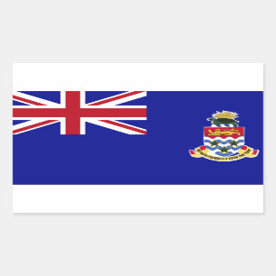 Pegatina Rectangular Bandera de las Islas Caimán