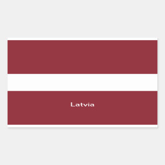 Pegatina Rectangular Bandera de Letonia