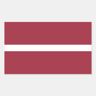 Pegatina Rectangular Bandera de Letonia