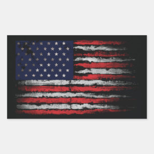 Pegatina Rectangular Bandera de los Estados Unidos