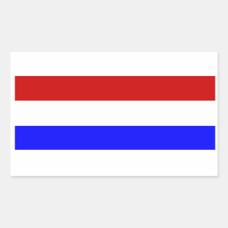Pegatina Rectangular Bandera de los Países Bajos