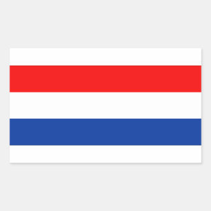 Pegatina Rectangular Bandera de los Países Bajos