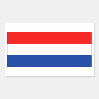 Pegatina Rectangular Bandera de los Países Bajos