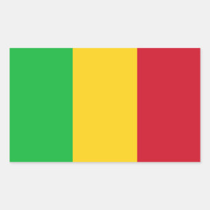 Pegatina Rectangular Bandera de Mali