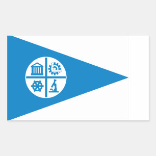 Pegatina Rectangular Bandera de Minneapolis