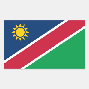 Pegatina Rectangular Bandera de Namibia