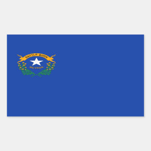 Pegatina Rectangular Bandera de Nevadan, Bandera de Nevada