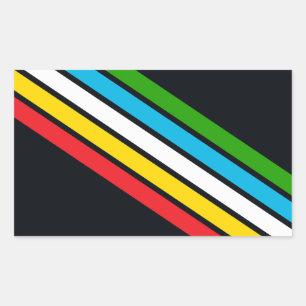 Pegatina Rectangular Bandera de orgullo por discapacidad