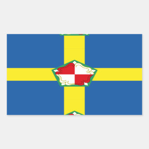 Pegatina Rectangular Bandera de Pembrokeshire