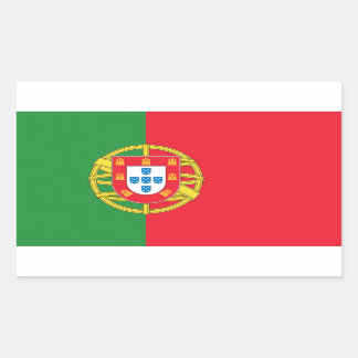 Pegatina Rectangular Bandera de Portugal