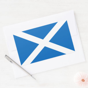 Pegatina Rectangular Bandera de San Andrés, Saltire o Bandera de Escoci