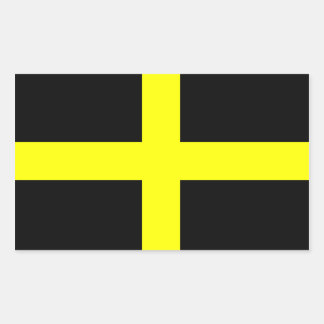 Pegatina Rectangular Bandera de San David