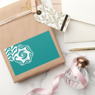 Pegatina Rectangular Bandera de Seattle (Washington) City