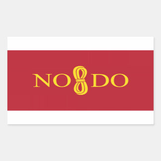 Pegatina Rectangular Bandera de Sevilla (España)