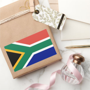 Pegatina Rectangular Bandera de Sudáfrica
