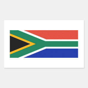 Pegatina Rectangular Bandera de Sudáfrica
