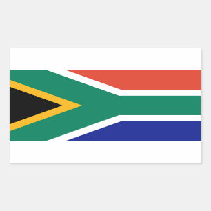 Pegatina Rectangular Bandera de Suráfrica Bokke