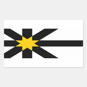 Pegatina Rectangular Bandera de Sutherland